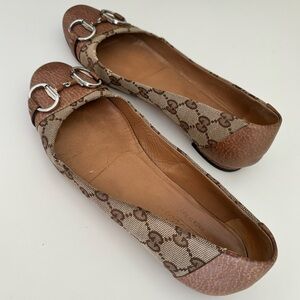 Gucci GG horsebit flats 37
